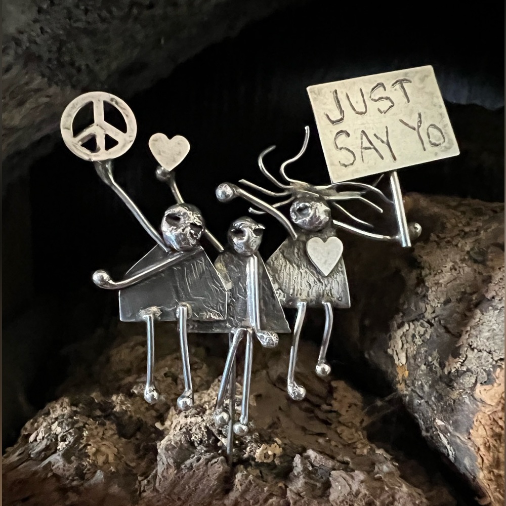 Jeff “Pinkeye” Storey Sterling Silver Pin